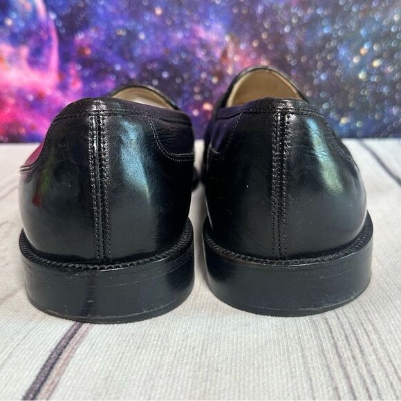 Johnston & Murphy Cellini Black Leather Tassel Loafers Dress Shoes Italy Men 8 M Johnston & Murphy Cellini Black Leather Tassel Loafers Dress  main image 3